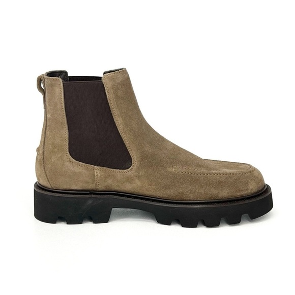 Massimo Dutti Chelsea Boots Moc Toe Brown Suede Euro Size 40 = US 7 New NWT
